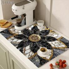 1pc/2pcs Marble-Patterned Stove Pads, Large Size Heat-Resistant, Wear-Resistant, Dirt-Resistant, Easy To Clean And Reusable, Suitable For Gas Stoves, Cooktops And Washing Machines. The Goods Are Delivered In Rolls Without Any Creases - Marble Pattern - View 7