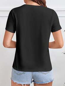 Women T-Shirts - Black - View 2