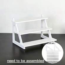 3-Tier Stepped Display Rack, Desktop Tiered Storage Shelf, Stepped Organizer Rack - Suitable For Displaying Small Decor, Collectibles, Figurines - A - View 2