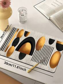 1pc 3.5mm Anti-Fatigue Indoor Mat, Luxury Bauhaus Abstract Geometric Pattern, Bathroom Floor Mat, Entrance Mat, Indoor, Hallway Kitchen Carpet, Suitable For Kitchen, Bathroom, Outdoor Garden Decor - Multicolor - View 13