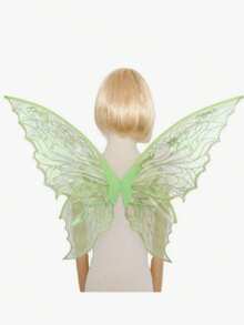 Adult And Girl Fairy Wings, 29in*21in Transparent Butterfly Wings, Perfect For Cosplay And Party, Halloween - Multicolor - View 4