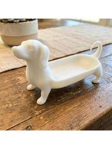 1 buah Nampan Penyimpanan Perhiasan Multifungsi Minimalis Motif Anjing Dachshund, Tempat Cincin & Jam Tangan, Rak Kunci untuk Pintu Masuk, Nampan Dekoratif untuk Meja, Hadiah Bertema Hewan Peliharaan untuk Pesta Peresmian Rumah, Natal, Hari Ibu, atau Ulang Tahun - MultiWarna - View 8