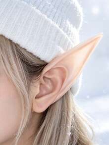2pcs/Set Fairy Ear Accessories, Stage Performance Outfit Decor, Cosplay, Halloween, Anime Party Costume Masquerade Accessories, Christmas Cosplay Vampire Elf Ears Costume Props, Suitable For Holiday Dress-Up, Party, Halloween, Christmas - Elf Ears - View 4