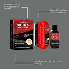 Kit Homonth para Eliminar la Película de Aceite del Vidrio del Auto, Cepillo de Limpieza Impermeable para Eliminar Manchas en el Vidrio de la Ventana del Auto - 1 - Ver 3