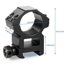 High-Profile 22mm Tactical Scope Mount - Black - View 2