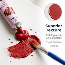 12/24 Colors 5ml Acrylic Paint + Palette Knife + Mixing Palette + Paint Box + 100ml Acrylic Medium, Suitable For Student Painting Tool Set - Acrylic Painting Kit - View 5