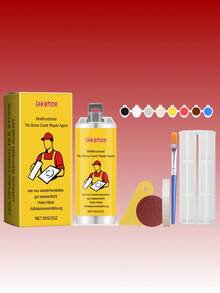 JAYSUING 1set (100G) Tile Repair Kit, Home Grout Repair Kit, Ceramic And Marble Filler, Tile Gap Repair Paste, Marble Tile Repair Paste, Floor Tile Hole Repair Material, Wall Tile Chip Repair, Tile Glaze Repair Agent, Tile Crack Repair Paste, Polished Tile Repair Agent, Full Body Tile Repair Paste, Bathroom Tile Hole Repair, Tile Bump Repair Tool, Tile Hole Repair - Tile Repair Kit - View 14