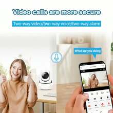 2.4G Wireless WiFi Camera, Indoor Security Camera, Human Tracking, Two-Way Audio, Night Vision With Fill Light, Home Baby/Pet Monitor, Rotatable/Tiltable Baby Monitor/Pet Camera, APP Remote View, Dome Surveillance Camera, Multiple Installation Options For Wall, Ceiling, Desktop - White - View 6