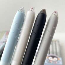 12pcs Neutral Pens (2 Pens + 10 Refills) – Black Ink, 0.5mm Tip, Smooth Writing And Quick Drying – Perfect For School, Office And Gift Use. - Sets - View 8