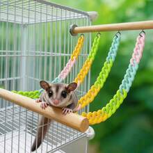 Parrot Tarsier Bird Climbing Ladders, Climbing Chains, Suspension Bridges, Swinging Swings, Standing Posts, Perching Rods, Storage Rods, Hamster, Mouse, Small And Medium-Sized Pet Bird Supplies, Bird Cages, Accessories - Rope Ladder - View 1