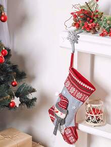 2pcs Snowflake Christmas Stocking Hooks/Metal Stocking Holder With Weighted Base, Suitable For Fireplace/Mantel Christmas Stocking Hooks (Silver) - Hook Up - View 3