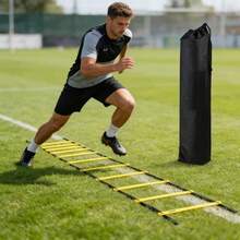 1pc Football Training Agility Ladder Soft Rope Ladder Agility Ladder Set Fitness Training Basketball Training Equipment - Multicolor - View 3