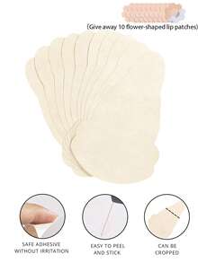 10pcs Disposable Non-Woven Fabric Breast Pads, Black Gourd-Shaped Non-Woven Fabric Breast Pads, Strapless Self-Adhesive, Skin-Friendly Invisible Comfortable - Multicolor - View 7