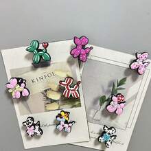 4/5/9 Cute Balloon Dog Fridge Magnets, Suitable For Refrigerator, Dishwasher, Cabinet, Bulletin Board, Etc., Multi-Purpose For Kitchen And Office, Ideal Holiday Gift - Multi-color - View 6