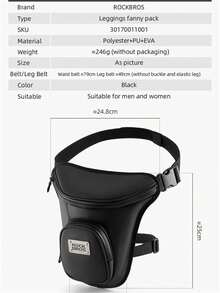 AD 1PC Motorcycle Bag Waterproof Waist Bag Riding Phone Purse Leggings For Unisex Bag Cycling Belt Fanny Pack Travel Bag - Leg Bag - View 3