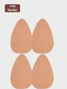 2/4pcs Disposable Breast Lift Tape, Suitable For B-D Cup Large Breasts, Invisible Strapless Backless Self-Adhesive Push-Up Breast Pads Bra, For Women - Water Droplet Style - View 7