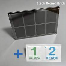 Black Acrylic Card Display Stand, Anime Collection Cards, Celebrity Photos, Personal Portrait Photo Frame, Desktop Display Frame, Card Area Size 6.4*8.9cm - Black - View 13