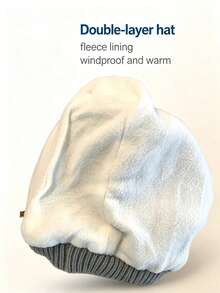 1pc Pet Dog Knitted Ear Protection Cap, Noise Reduction Anxiety Relief Ear Cover Snood Hat, Soft Breathable All‑Season Comfort Headwear For Medium To Large Dogs - Multicolor - View 7