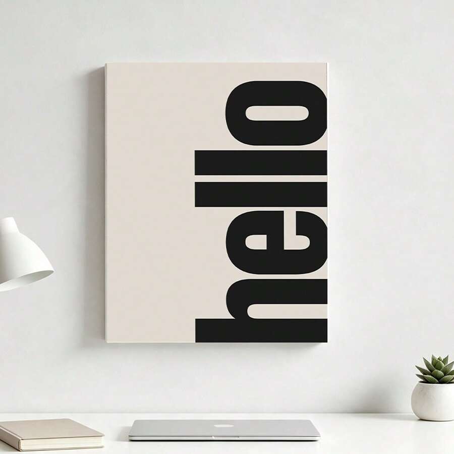 1pc-hello-themed-print-wall-art-vintage-style-poster-neutral-art