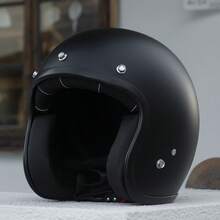 Crown Racing Helm Setengah Vintage Unisex, Bersertifikasi DOT | Cocok untuk Perjalanan dan Berkendara Sepanjang Musim, Helm Motor 3/4 - Beraneka warna - View 11