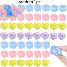 Caramel Pudding Handmade Squishy Ball, Crispy Squeaky Building Block Ball, Fun Venting & Stress Relief Squeeze Toy - Multicolor - View 11