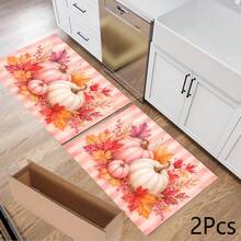Pink Pumpkin Print Pattern Drainage Mat/Absorbent Mat/Drying Mat For Coffee Machine And Tableware - Absorbent Polyester Tabletop Protector With Rubber Non-Slip Backing, For Kitchen Countertop Decoration - Home Bar And Dining Table Placemat - Multicolor - View 11