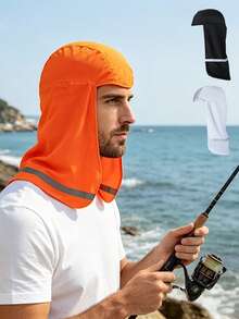 1pc Outdoor Cycling Fishing Hat, Sun Protection Hat, Quick-Dry Sports Headscarf Hat, Suitable For Daily Cycling, Fishing, Sports, Outdoor - Conventional - View 1