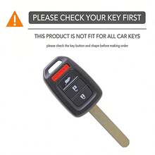 Silicone For Accord CIVIC CRV Jazz HR-V HRV 2013 2014 2015 2016 Car Key Fob Cover Case Shell Cap Remote Shell Fob Holder - A - View 6
