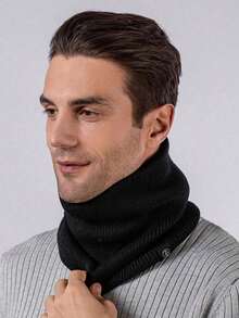 1pc Unisex Outdoor Neck Warmer, Suitable For Cycling, Hiking And Mountaineering In Autumn/Winter, Fashionable And Versatile, Warm And Comfortable, Autumn Decoration, Winter Warmth - A - View 3
