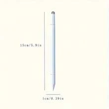 3-In-1 Touchscreen Stylus Pen, High Precision And High Sensitivity, Compatible With All Tablets, All Phones, All Touchscreens, Black/White 2 Colors, Gift For Friends, Battery Not Included (2/1 Pcs) - Multicolor - View 9