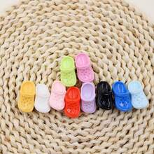 10pcs- Shoe Charms Set, Assorted Varieties Color, Detachable ABS Mini Color Shoes, Featuring 3D Shaped Mini Cute Shoes In Various Colors - Multicolor - View 4