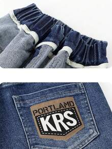Celana Panjang Denim Longgar Gaya Baru untuk Anak Laki-laki Tween, Musim Semi, Gugur dan Dingin - Light Wash - View 7
