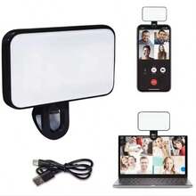 Portable Rechargeable LED Phone Fill Light With 3 Lighting Modes, Mini Rechargeable Clip-On Fill Light For Selfies, Photos, And Videos - View 1