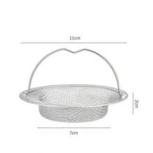 Stainless Steel Kitchen Sink Drain Filter Basket With Handle, Anti-Clogging Food Residue Filter Basket, Portable Sink Drain Interceptor, For Kitchen Sink Waste Clogging - Sink Filter - View 10