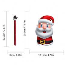 1pc Christmas Windshield Wiper Sticker, Santa Claus Snowman Reindeer Rear Window Decal, Creative Waving Wiper Car Decoration Sticker - Car Exterior Decals - View 7