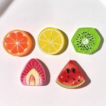 5/10/15pcs Cute Fruit Fridge Magnets, Resin Material Realistic Lemon Watermelon Kiwi Fridge Magnets, Suitable For Kitchen, Office Whiteboard, Storage Cabinet, Refrigerator Decoration, Also Can Be Used As Home Decor - Multicolor - View 9