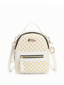 1pc Women's Vintage Floral Print Mini Backpack, Lightweight Multi-Pocket Small Bag, Convertible One Shoulder Crossbody Multi-Use Bag - M1550 - View 7