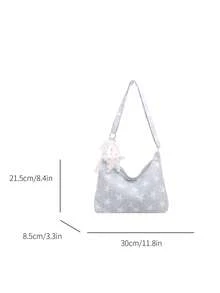 女款大容量托特包，新款時尚設計單肩包，高品質材質 - 彩色 - 查看 2