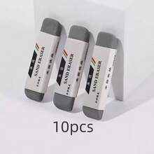 10pcs New Matte Erasers, Creative Double-Headed Erasers, Compatible With Gel Pens & Ballpoint Pens, Multi-Ink Trace Erasable Erasers - Frosted Eraser - View 7