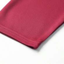 Kemeja Polo Lengan Panjang Pria Warna Merah Polos, Atasan Berkerah, Potongan Slim Fit, Cocok untuk Pakaian Kantor dan Sehari-hari di Musim Semi/Gugur, Gaya Ganda Kasual dan Profesional, Sempurna untuk Perjalanan ke Kantor dan Sehari-hari - Merah - View 7