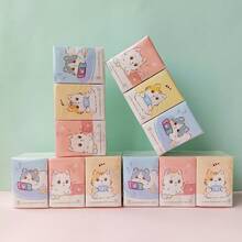 144pcs/72pcs/24pcs/8pcs Colorful Cat Print Natural Woodpulp Handkerchief Tissues, Suitable For Daily Life Cleaning,Kitchen,Bathroom,Home,Household Supplies - Tissue - View 4