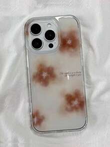 Ins風高級花卉立體漸層花卉IMD手機殼，適用 15 Pro Max、Apple 14 Pro、13、12 Pro、11，秋冬創意女性Apple 14保護殼 - 彩色 - 查看 2