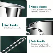 Stainless Steel Multi-Function Mini Deep Fryer Oil Strainer Pot, Deep Design, Home And Commercial Use, Induction Cooktop Compatible, Oil-Saving - View 4