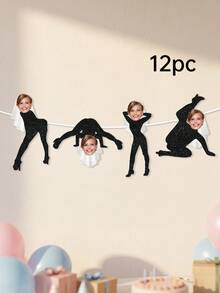 8/12/16pcs Custom Photo Bachelorette Face Banner,Bride Face With Veil,Funny Bach Party Decorations - Multicolor - View 14