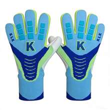 1 Pair Children's Football Goalkeeper Gloves - Blue - View 3