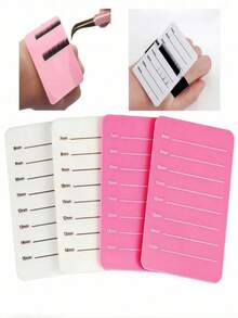 1pc Eyelash Extension Scale Dial - False Eyelash Scale Board - Wearable Handheld Tray - Eyelash Extension Tool/Eyebrow Shaping Tool/Eyelash Artist Supplies/Nail Art Supplies - Multicolor - View 2
