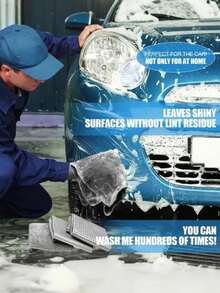 11-Piece Ultra-Fine Microfiber Car Wash & Detailing Set, Includes Tire Brush, Scratch Repair Pad, Detailing Sponge, Cleaning Gloves, Applicator, Premium Car Interior & Exterior Care Tools, Non-Scratch, Durable & Reusable, Interior Essential - A - View 5