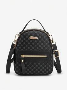 1pc Women's Vintage Floral Print Mini Backpack, Lightweight Multi-Pocket Small Bag, Convertible One Shoulder Crossbody Multi-Use Bag - M1550 - View 19