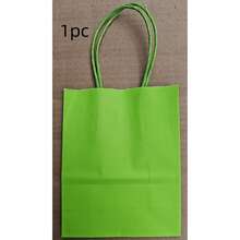 1/10PCS Small Kraft Paper Gift Bags, Multiple Colors Available, With Handle And Foldable Design, Reusable, Available, With Handle And Foldable Design, Reusabl…Suitable For Business Events, Birthday Gift Packaging And Multi-Pur - Multi-color - View 10