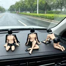 14+ Halloween Decor Masked Muscular Man Car Dashboard Ornament Funny Halloween Car Console Desktop Personalized Decoration - Halloween Muscle - View 2